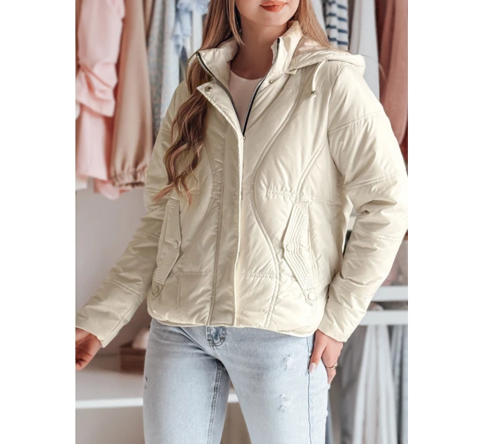 Dámská přechodná prošívaná bunda MARISSIA bílá FashionStreet TY4850 Dámská přechodná prošívaná bunda MARISSIA bílá FashionStreet TY4850