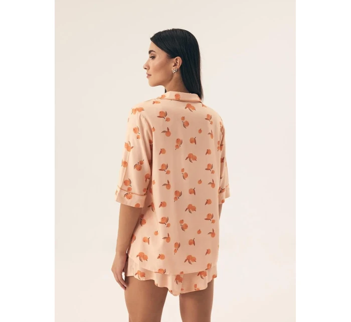 Henderson Dámské pyžamo 42686 Naranja kr/r S-2XL pruhované Henderson Dámské pyžamo 42686 Naranja kr/r S-2XL pruhované