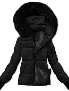 Černá dámská zimní bunda s odepínací kapucí model 21248235 - S'WEST