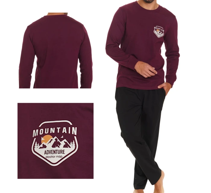 Pánské pyžamo model 20555227 wine plus - Doctornap