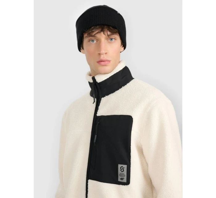 Pánský sherpa regular fleece se stojáčkem 4F 4FRAW25TFLEM456-12S Pánský sherpa regular fleece se stojáčkem 4F 4FRAW25TFLEM456-12S