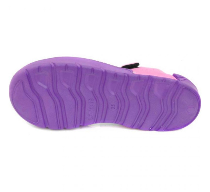 Kulaté sandály Aqua-speed Noli ve fialové a růžové barvě.93