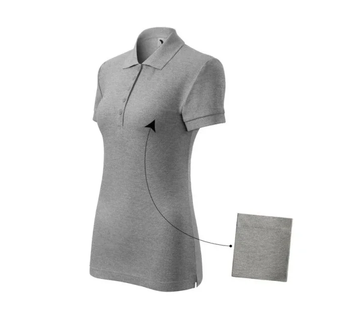 Polokošile Malfini Cotton W MLI-21312 tmavě šedá melange