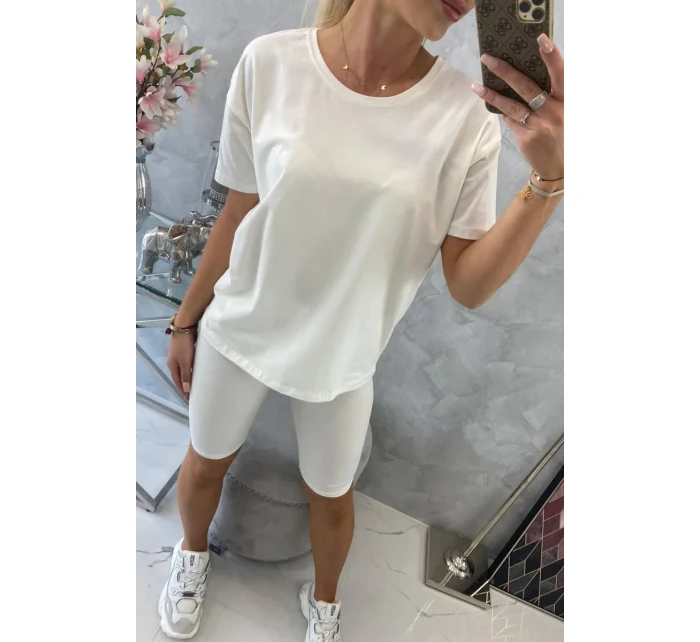 Souprava top+legíny ecru