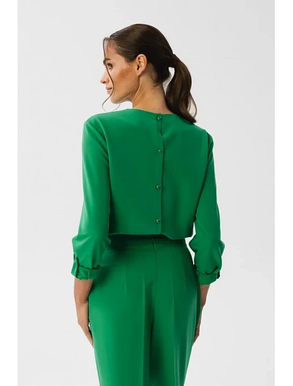 Kombinéza s výstřihem zelená model 18882643 - STYLOVE
