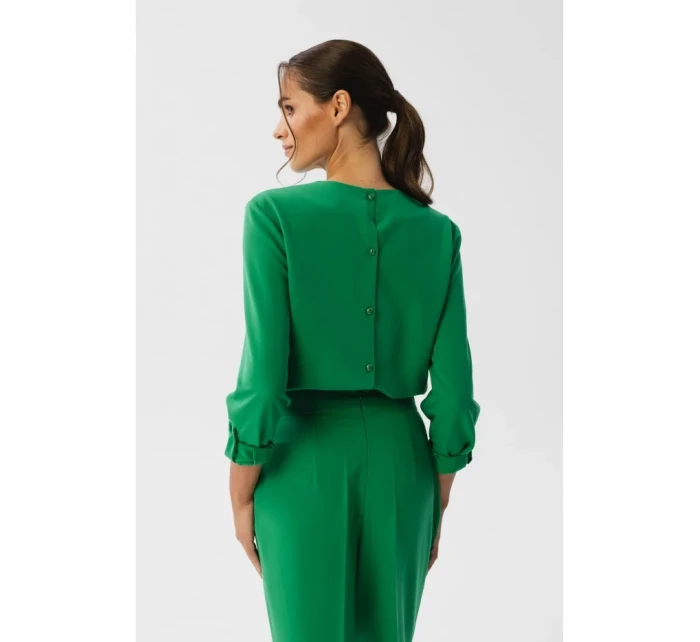 Kombinéza s výstřihem zelená model 18882643 - STYLOVE