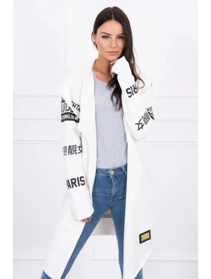 Volný svetr s nápisy model 20243113 - Kesi Volný svetr s nápisy model 20243113 - Kesi