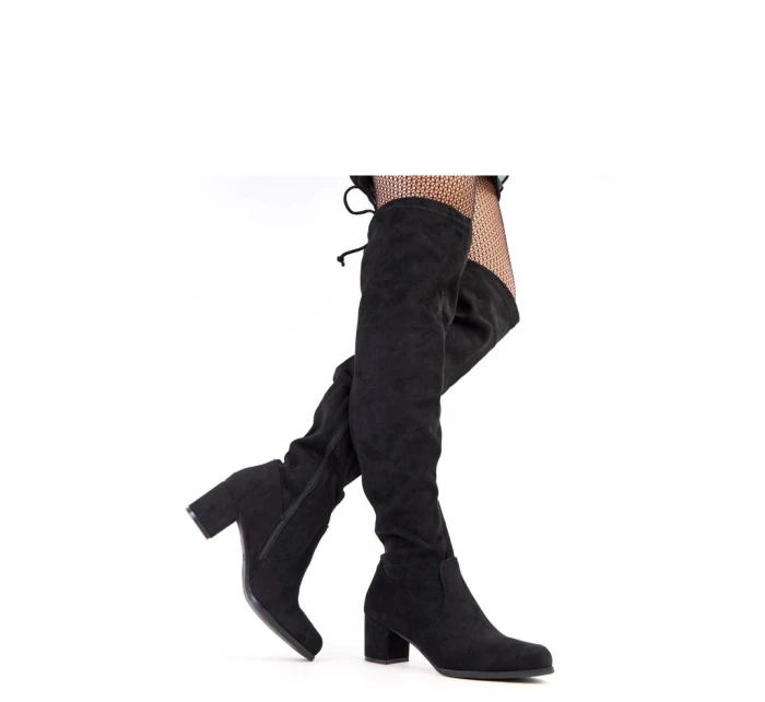 Kozačky na podpatku model 218561 Solea Kozačky na podpatku model 218561 Solea