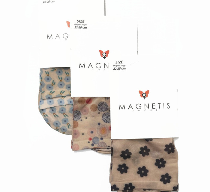 Dámské vzorované ponožky Magnetis lycra 20 den