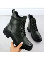 Dámské boty Bagger zateplené zelené Potocki 25-19324