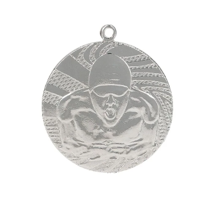Stříbrná medaile - plavání - ocelová medaile