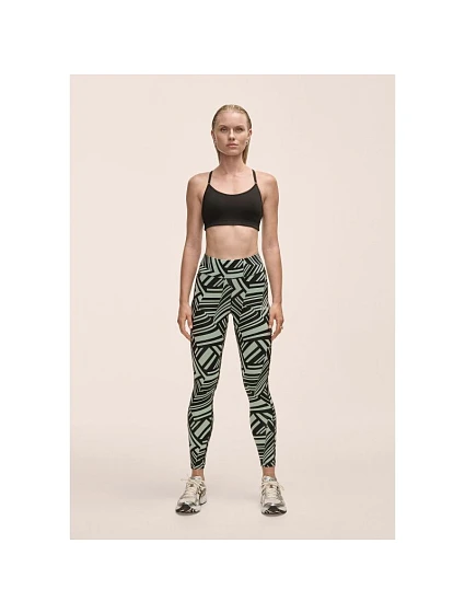 Dámské legíny Casall Essential Printed Tights, zelené Dámské legíny Casall Essential Printed Tights, zelené