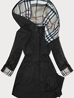 Parka s ozdobnou podšívkou BH Forever černá (BH-2401)