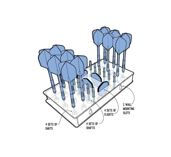 model 21490990 na organizér pro šipky - Harrows model 21490990 na organizér pro šipky - Harrows