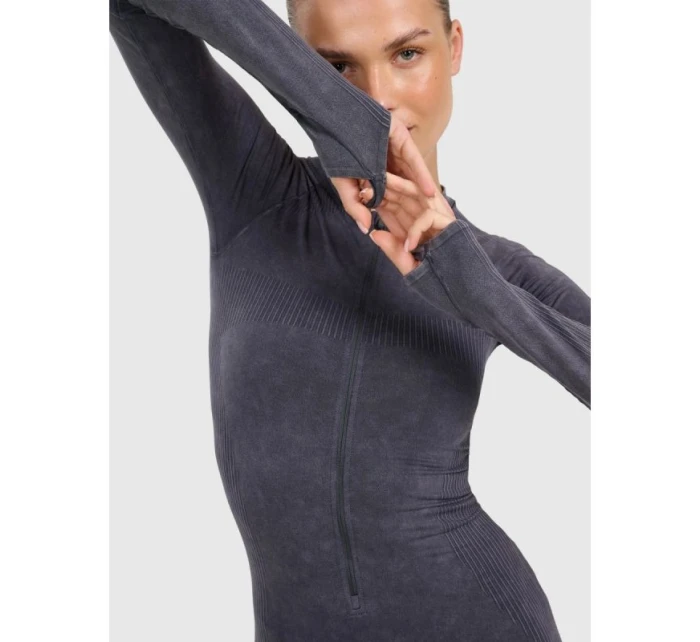 Dámský bezešvý overal na jógu a pilates 4F 4FRAW25TJUMF063-31S Dámský bezešvý overal na jógu a pilates 4F 4FRAW25TJUMF063-31S