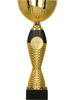Zlato-černý kovový pohár