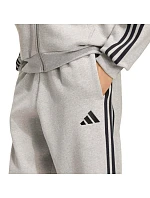 Pánské kalhoty Essentials 3Stripes Fleece Tapered šedé, model 22357638 - ADIDAS