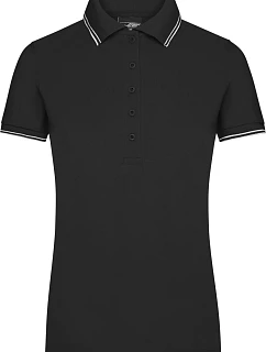 JN Dámské piqué polo 02.0 black/white model 22494675 - Daiber