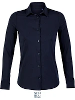 Women Halenka s dlouhým rukávem night blue model 22499739 - NEOBLU Women Halenka s dlouhým rukávem night blue model 22499739 - NEOBLU
