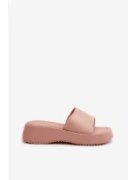 Dámské sandály na platformě a klínu růžové model 21666117 - Boto Dámské sandály na platformě a klínu růžové model 21666117 - Boto