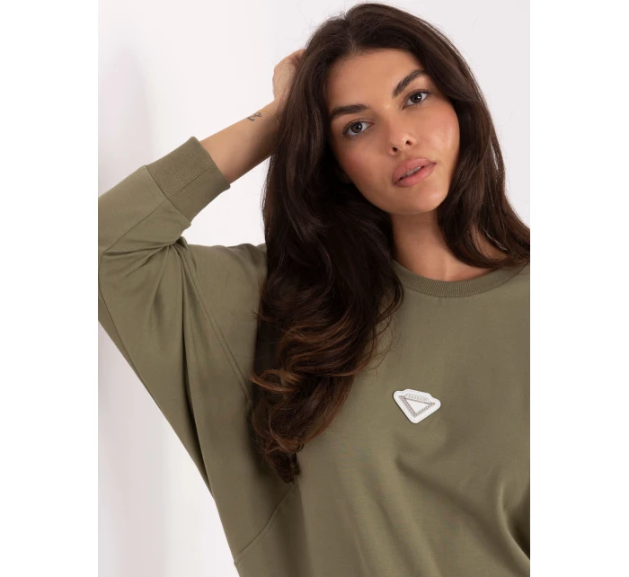 Mikina RV BL A877.19P khaki barva Mikina RV BL A877.19P khaki barva