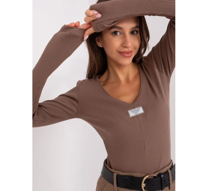 Bluzka RV BZ model 18969995 brązowy - FPrice Bluzka RV BZ model 18969995 brązowy - FPrice