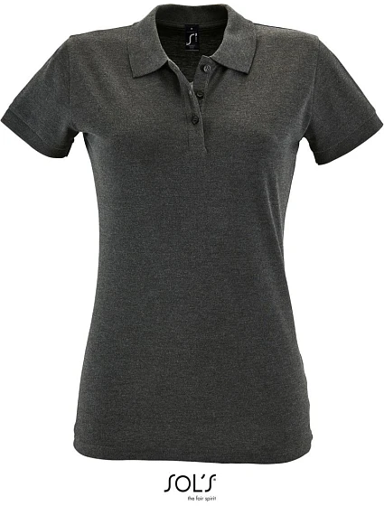 SOL'S Perfect Women Dámské piqué polo 25.1135 charcoal melange SOL'S Perfect Women Dámské piqué polo 25.1135 charcoal melange