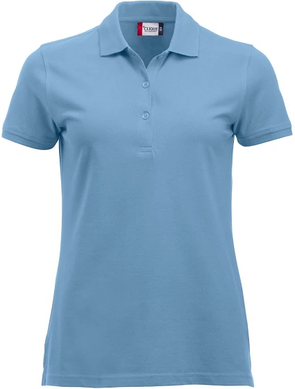 Clique Classic Marion S/S Dámské piqué polo z těžké bavlny 67.8246 light blue Clique Classic Marion S/S Dámské piqué polo z těžké bavlny 67.8246 light blue