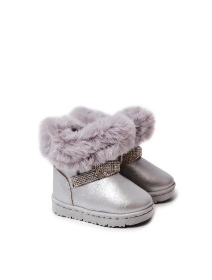 dětské sněhule s kubickými zirkony stříbrný Hollee dětské sněhule s kubickými zirkony stříbrný Hollee