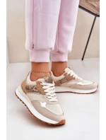 Dámské Sportovní Boty Na Platformě Zvířecí Vzor Béžové Davinara Dámské Sportovní Boty Na Platformě Zvířecí Vzor Béžové Davinara