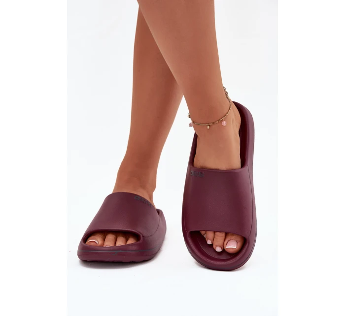 Lehké Dámské Pantofle Big Star model 21706429 Bordó - Big Star Shoes Lehké Dámské Pantofle Big Star model 21706429 Bordó - Big Star Shoes