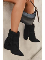 Dámské Kotníkové Boty S A Zlatými Přezkami model 21709054 - Boto Dámské Kotníkové Boty S A Zlatými Přezkami model 21709054 - Boto