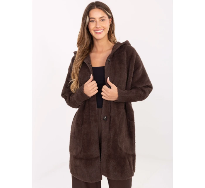 Kabát MBM PL 1518.95P tmavě hnědý