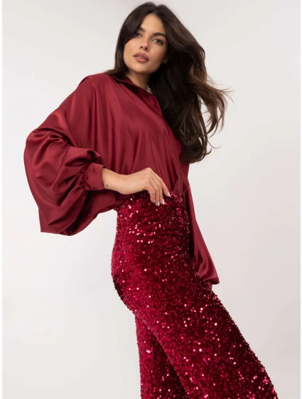 MI kalhoty SP 4323C.28 kaštanové barvy