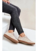 Zazoo N1068 Semišové Nízké Dámské Tenisky Béžové Zazoo N1068 Semišové Nízké Dámské Tenisky Béžové