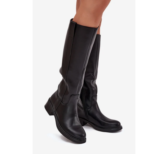 Dámské oficírky na nízkém podpatku Averna – černé Dámské oficírky na nízkém podpatku Averna – černé