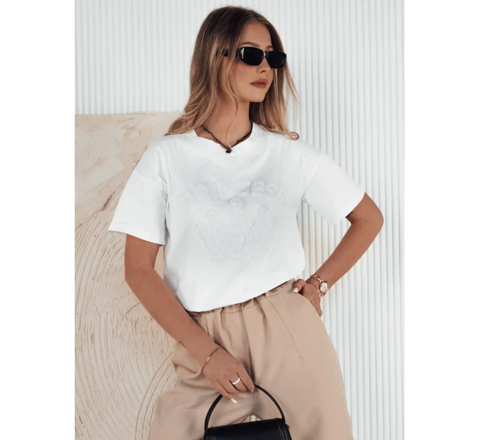 Dámské tričko PRINCY bílé FashionStreet RY2391