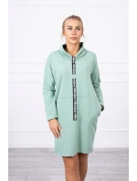 Šaty s kravatou tmavě mátové Šaty s kravatou tmavě mátové