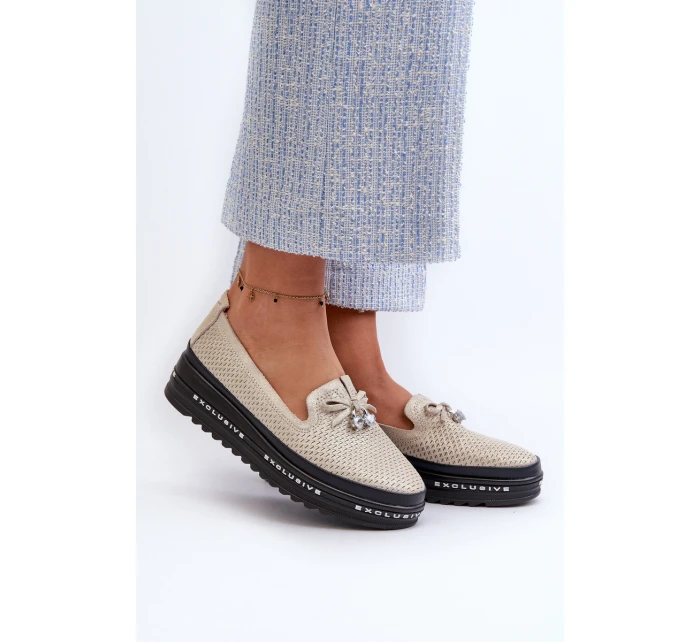 Lesklé Dámské Kozačky Kožené Na Platformě S.Barski LR400 Zlaté