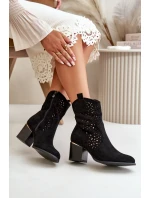kotníčkové boty na podpatku z se na zip černé model 21667313 - Boto kotníčkové boty na podpatku z se na zip černé model 21667313 - Boto