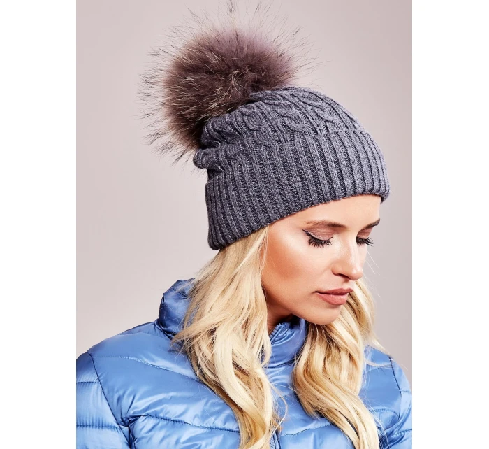 Dámská čepice AT CZ 173501 tmavě šedá