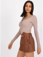 DHJ SN 5060 šortky.66P hnědá