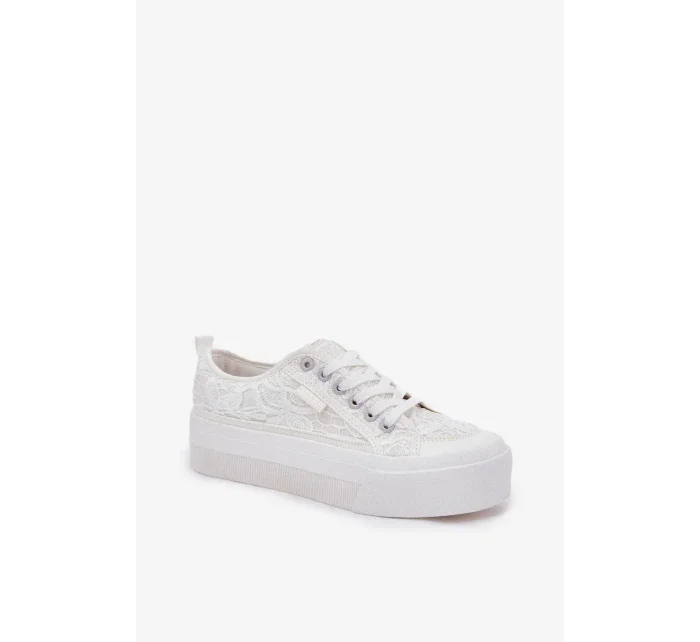 Dámské krajkové tenisky Big Star – bílé Dámské krajkové tenisky Big Star – bílé