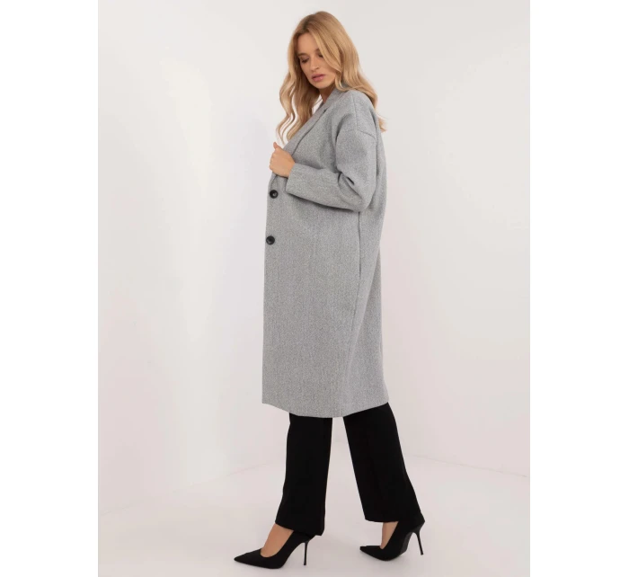 Dámský kabát TW EN BI 7298 2.14 Šedá - Och Bella