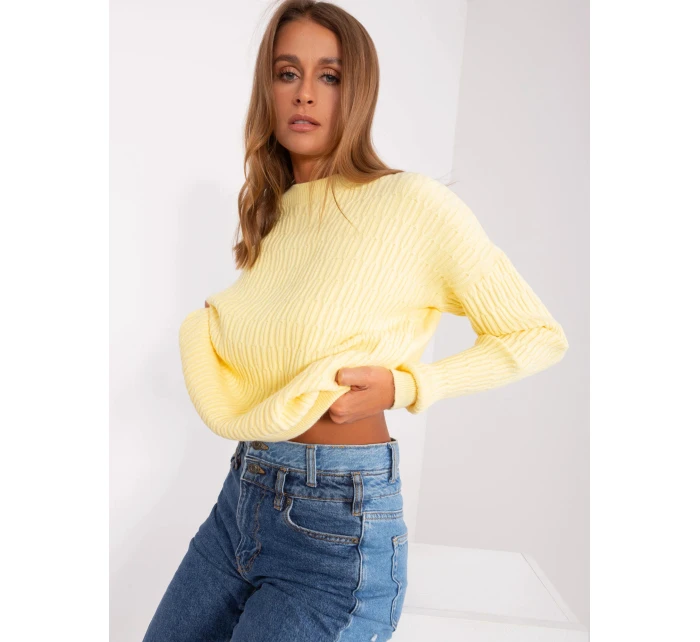 Svetr AT SW 2338.14P jasně žlutý - FPrice