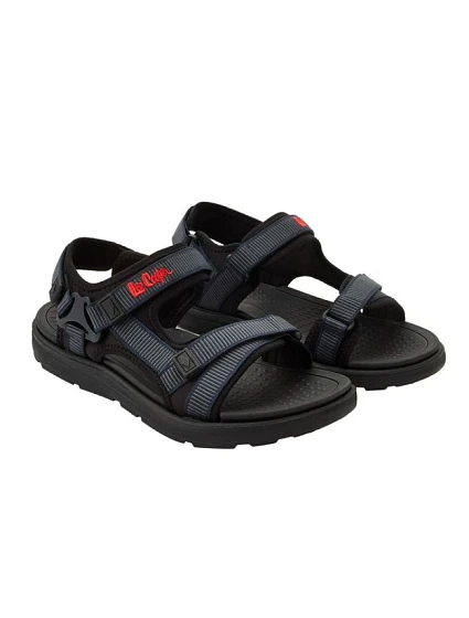 Lee Cooper pánské boty na suchý zip sandály na letní pláž světle modré černé