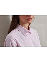 PR 338 Oxford pruhovaná halenka s dlouhým rukávem model 22483480 oxford blue - Premier PR 338 Oxford pruhovaná halenka s dlouhým rukávem model 22483480 oxford blue - Premier