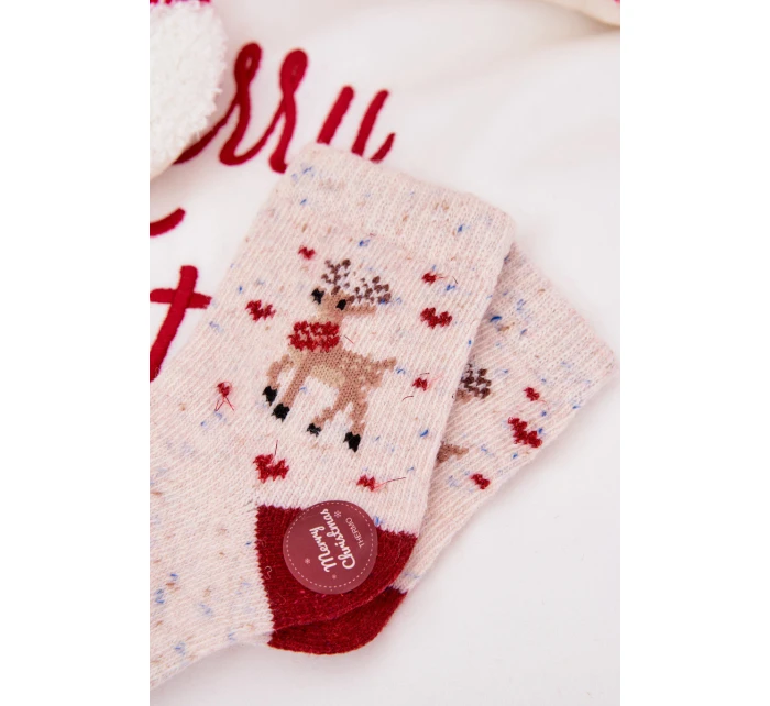 Dětské Vánoční Ponožky S  Béžová model 21786796 - Aura.via
