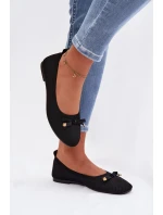 Černé balerínky s mašlí model 21997789 - Boto Černé balerínky s mašlí model 21997789 - Boto