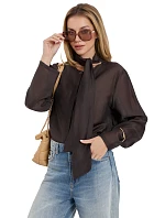Košile IT KS 28878.59 tmavě hnědá